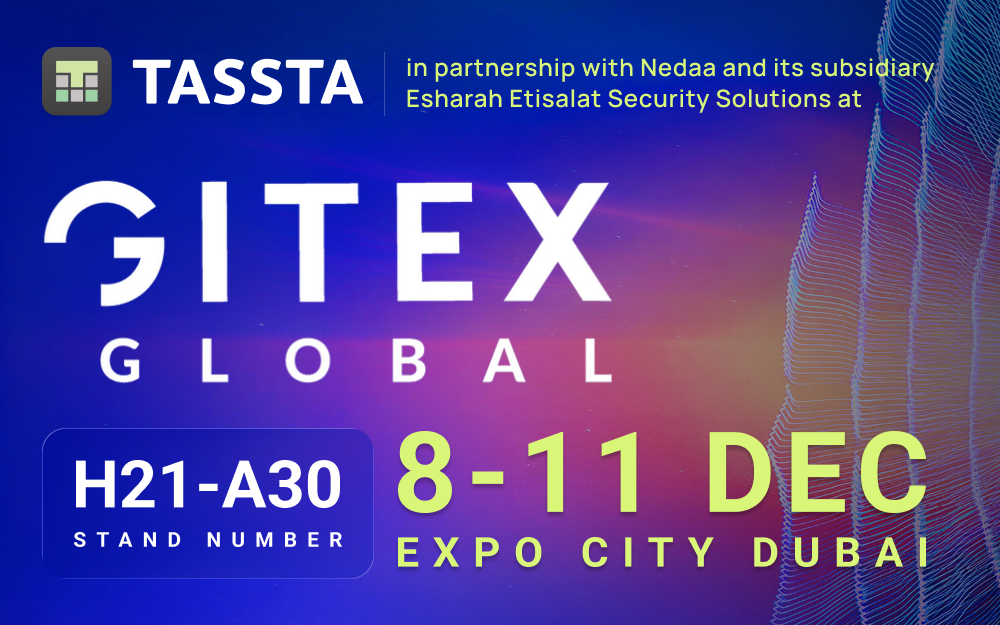 TASSTA at Gitex Global, 8-11 december 2026, Expo City Dubai, Stand H21-A30
